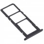 SIM Card Tray + SIM Card Tray + Micro SD Card Tray for Huawei Y7a (Black)