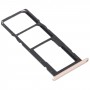 Vassoio della scheda SIM + vassoio della scheda SIM + vassoio della scheda micro SD per Huawei Y7a (oro)