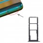 Vassoio della scheda SIM + vassoio della scheda SIM + vassoio della scheda micro SD per Huawei P Smart 2021 (nero)