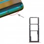 Vassoio della scheda SIM + vassoio della scheda SIM + vassoio della scheda micro SD per Huawei P Smart 2021 (oro)