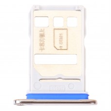 SIM-Karten-Tablett + NM-Kartenablage für Huawei genießen Sie 20 plus 5G (Silber)