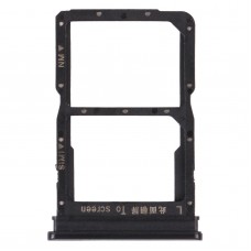 SIM Card Tray + NM Card Tray for Huawei P Smart S (Black) 