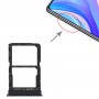 Vassoio della scheda SIM + Vassoio per schede NM per Huawei P Smart S (nero)
