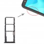SIM Card Tray + SIM ბარათის უჯრა + მიკრო SD ბარათის უჯრა Huawei Y5P (შავი)
