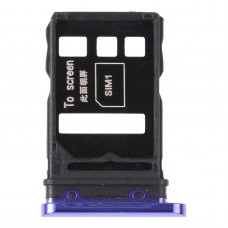 Bandeja de tarjeta SIM + bandeja de tarjeta SIM para Huawei Nova 7 5G (Púrpura)