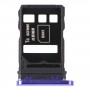 Bandeja de tarjeta SIM + bandeja de tarjeta SIM para Huawei Nova 7 5G (Púrpura)