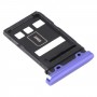 Vassoio della carta SIM + vassoio della carta SIM per Huawei Nova 7 5G (viola)
