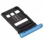 Vassoio della scheda SIM + vassoio scheda NM per Huawei P40 Pro + (blu)