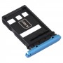 SIM-Karten-Tablett + NM-Kartenablage für Huawei p40 pro + (blau)