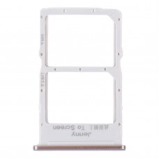 SIM Card Tray + NM Card Tray for Huawei Nova 7i (Silver) 