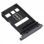 Vassoio della scheda SIM + Vassoio per schede NM per Huawei P40 Pro (nero)