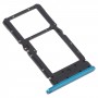 Tarjeta SIM Tray + Tarjeta SIM Tray / Micro SD Tarjeta Bandeja para honor Play4 (Azul)
