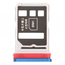 Zásobník karty SIM + SIM kartu podnos pro Huawei Nova 6 (modrá)