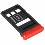 SIM-kártya tálca + SIM kártya tálca a Huawei Nova 6-hoz (piros)