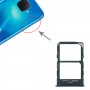 Vassoio della scheda SIM + Vassoio per schede NM per Huawei Mate 30 Lite (verde)
