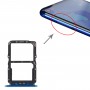 SIM-kortfack + NM-kortfack för Huawei Nova 5 Pro (Blå)
