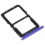 SIM Card Tray + NM Card Tray for Huawei Nova 5 Pro (Purple)