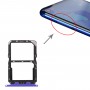 SIM Card Tray + NM Card Tray for Huawei Nova 5 Pro (Purple)