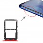 Vassoio della scheda SIM + Vassoio per schede NM per Huawei Nova 5 Pro (rosso)
