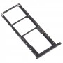 SIM-Karten-Tablett + SIM-Karten-Tablett + Micro-SD-Karten-Tablett für Huawei genießen Sie 9E (schwarz)
