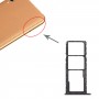 Tarjeta SIM Tray + Tarjeta SIM Tray + Bandeja de tarjeta Micro SD para Huawei Disfrute de 9E (Negro)