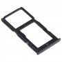 SIM-Karten-Tablett + SIM-Karten-Tablett / Micro SD-Karten-Tablett für Huawei Nova 4E (schwarz)