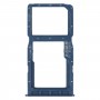 Vassoio della scheda SIM + vassoio della scheda SIM / vassoio della scheda micro SD per Huawei Nova 4e (blu)