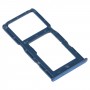 SIM-карты поднос + лоток для SIM-карты / Micro SD-карточный лоток для Huawei Nova 4e (синий)