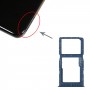 Vassoio della scheda SIM + vassoio della scheda SIM / vassoio della scheda micro SD per Huawei Nova 4e (blu)