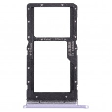 SIM Card Tray + SIM Card Tray / Micro SD Card Tray for Honor play 5T (Purple)