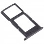 SIM-карты поднос + лоток для SIM-карты / Micro SD-карточный лоток для Huawei Наслаждайтесь 20 5 г (черный)