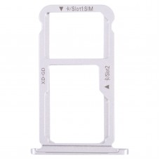 SIM-Karten-Tablett + SIM-Karten-Tablett- / Micro-SD-Karten-Tablett für Ehre 9x Lite (Silber)