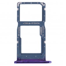 SIM-Karten-Tablett + SIM-Karten-Tablett / Micro SD-Karten-Tablett für Huawei p Smart (2019) (lila)