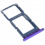 Tarjeta SIM Tray + Tarjeta SIM Tray / Micro SD Tarjeta Bandeja para Huawei P Smart (2019) (Púrpura)