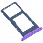 Tarjeta SIM Tray + Tarjeta SIM Tray / Micro SD Tarjeta Bandeja para Huawei P Smart (2019) (Púrpura)