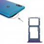 Zásobník SIM karty + zásobník karty SIM karty / Micro SD karta Zásobník pro Huawei P Smart (2019) (fialová)