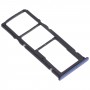 SIM Card Tray + SIM Card Tray + Micro SD Card Tray for Huawei Y7 (2018) (Blue)