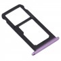 SIM Card Tray + SIM Card Tray / Micro SD Card Tray for Honor Play(Purple)