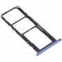 Tarjeta SIM Tray + Tarjeta SIM Tray + Bandeja de tarjeta Micro SD para Honor 7A Pro (Azul)