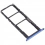 Plateau de carte SIM + plateau de carte SIM + plateau de carte Micro SD pour Huawei Profitez de 8e (bleu)