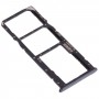 SIM-Karten-Tablett + SIM-Karten-Tablett + Micro SD-Karten-Tablett für Huawei Nova 2 Lite / Y7-Prime (2018) (schwarz)