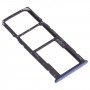 SIM Card Tray + SIM Card Tray + Micro SD Card Tray for Huawei Nova 2 Lite / Y7 Prime (2018) (Blue)