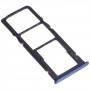 SIM-kártya tálca + SIM kártya tálca + mikro SD kártya tálca a Huawei Nova 2 Lite / Y7 Prime (2018) (kék)