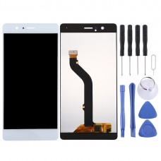För Huawei P9 Lite LCD-skärm och digitizer fullmontering (vit)