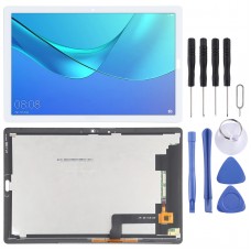 LCD-ekraan ja Digitizer Full Assamblee jaoks Huawei MediaPad M5 10,8 tolli / CMR-AL19 / CMR-W19 (valge)