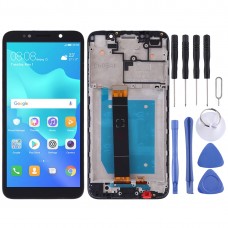 LCD Screen and Digitizer Full Assembly with Frame for Huawei Y5 Prime (2018)(Black)