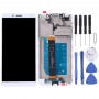 LCD Screen and Digitizer Full Assembly with Frame for Huawei Y5 Prime (2018)(White)