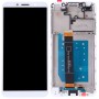 ЖК-экран и цифрователь полной сборки с рамкой для Huawei Y5 Prime (2018) (белый)