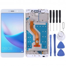 LCD Screen and Digitizer Full Assembly with Frame for Huawei Y7 (2017)(White)