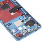 LCD-skärm och digitizer fullmontering med ram för Huawei P40 (blå)
